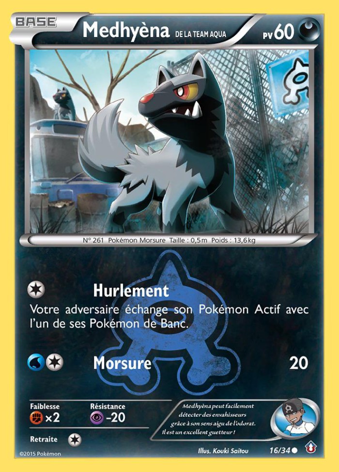 Carte Pokémon: Medhyèna de la Team Aqua