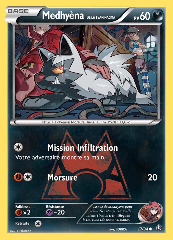 Carte Pokémon: Medhyèna de la Team Magma