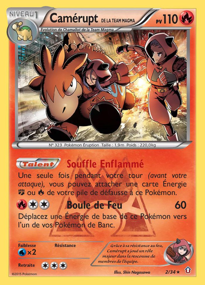 Carte Pokémon: Camérupt de la Team Magma