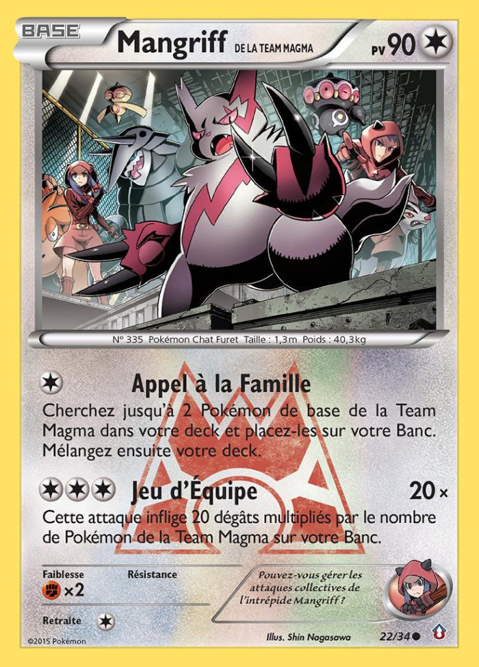 Carte Pokémon: Mangriff de la Team Magma