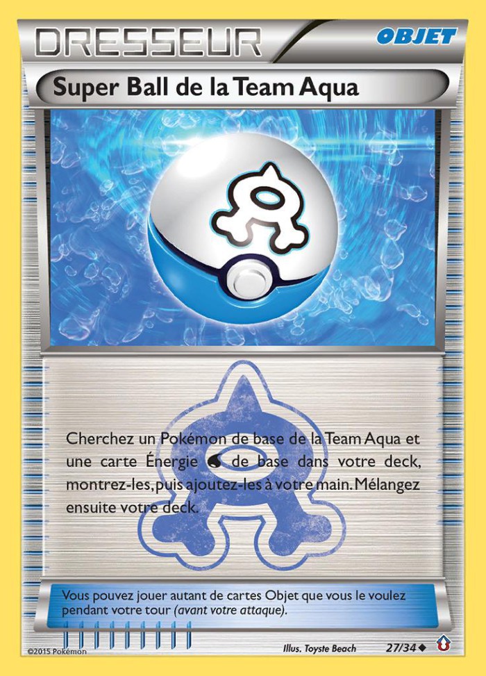 Carte Pokémon: Super Ball de la Team Aqua