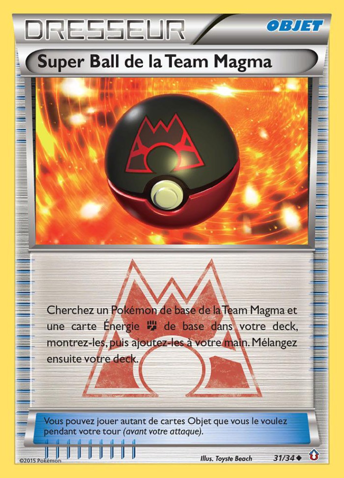 Carte Pokémon: Super Ball de la Team Magma