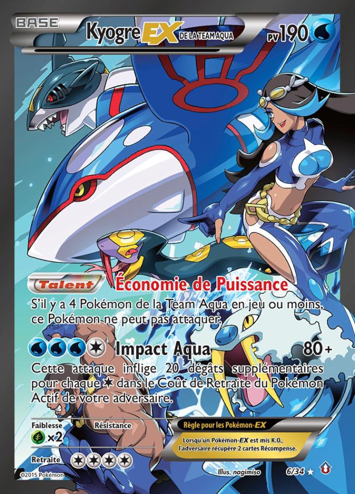 Carte Pokémon: Kyogre EX de la Team Aqua