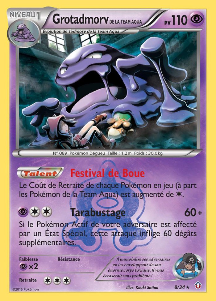 Carte Pokémon: Grotadmorv de la Team Aqua