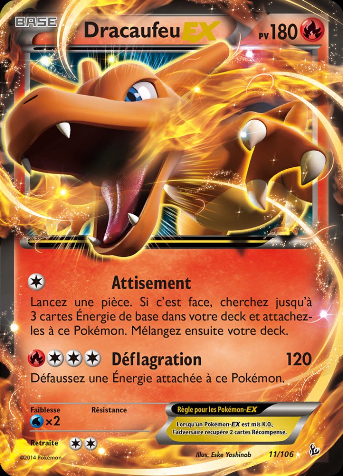 Carte Pokémon: Dracaufeu EX