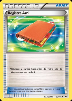 Carte Pokémon: Registre Ami