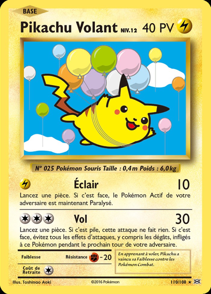 Carte Pokémon: Pikachu Volant