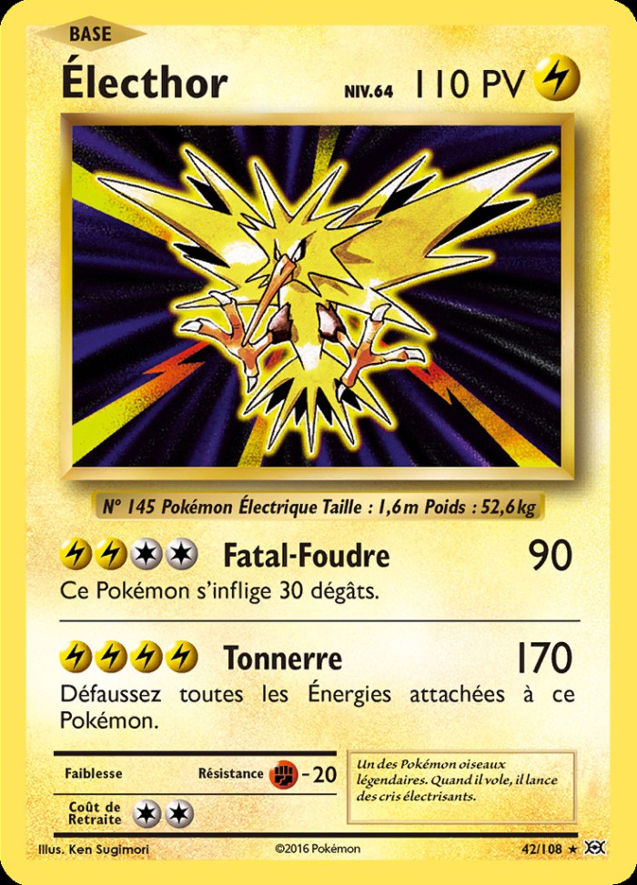 Carte Pokémon: Électhor