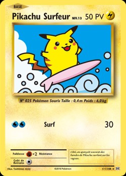 Carte Pokémon: Pikachu Surfeur