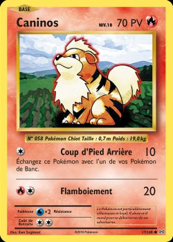 Carte Pokémon: Caninos