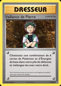 Carte Pokémon: Vaillance de Pierre