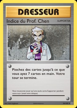 Carte Pokémon: Indice du Prof. Chen