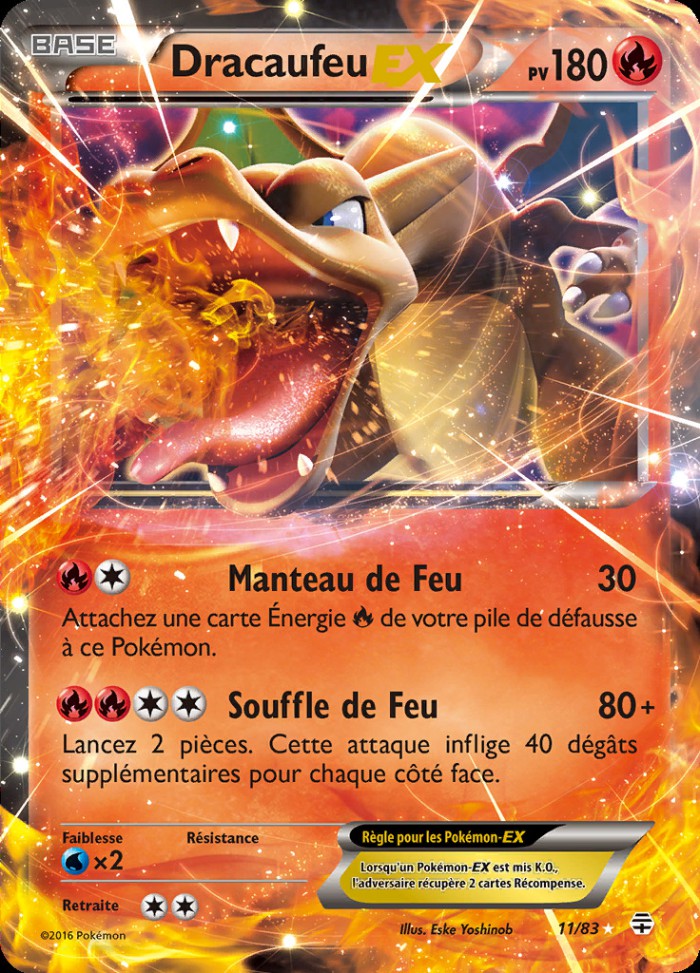 Carte Pokémon: Dracaufeu EX