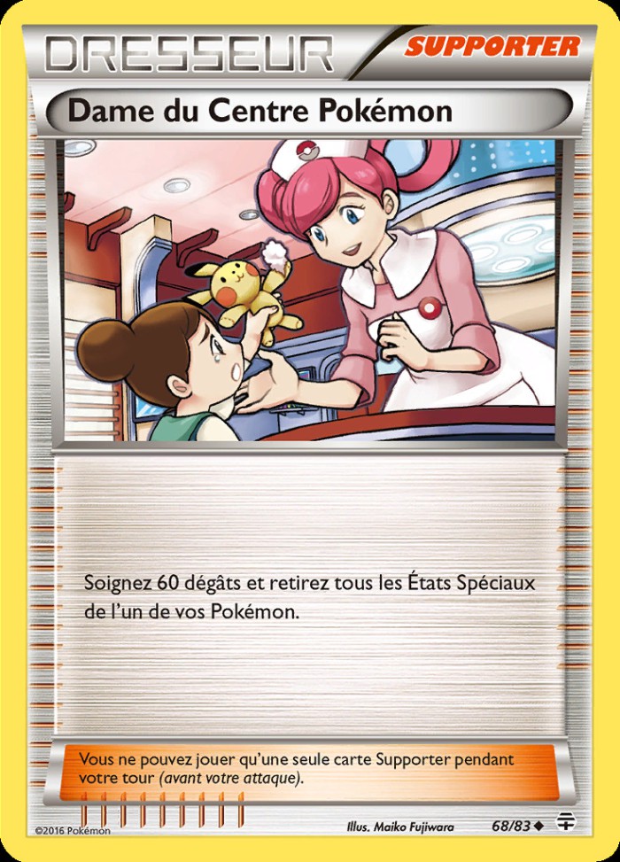 Carte Pokémon: Dame du Centre Pokémon