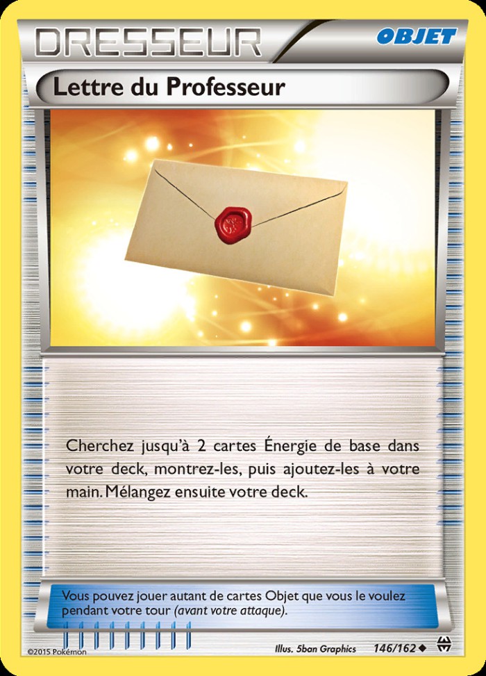 Carte Pokémon: Lettre du Professeur