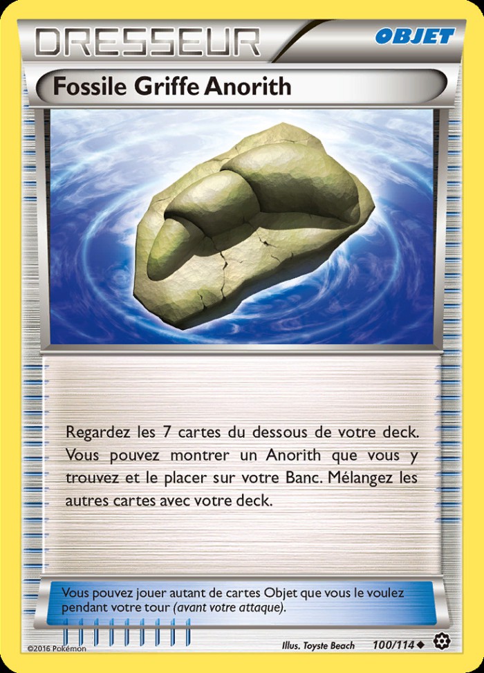 Carte Pokémon: Fossile Griffe Anorith