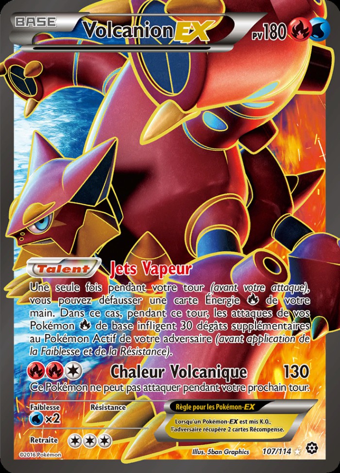 Carte Pokémon: Volcanion EX