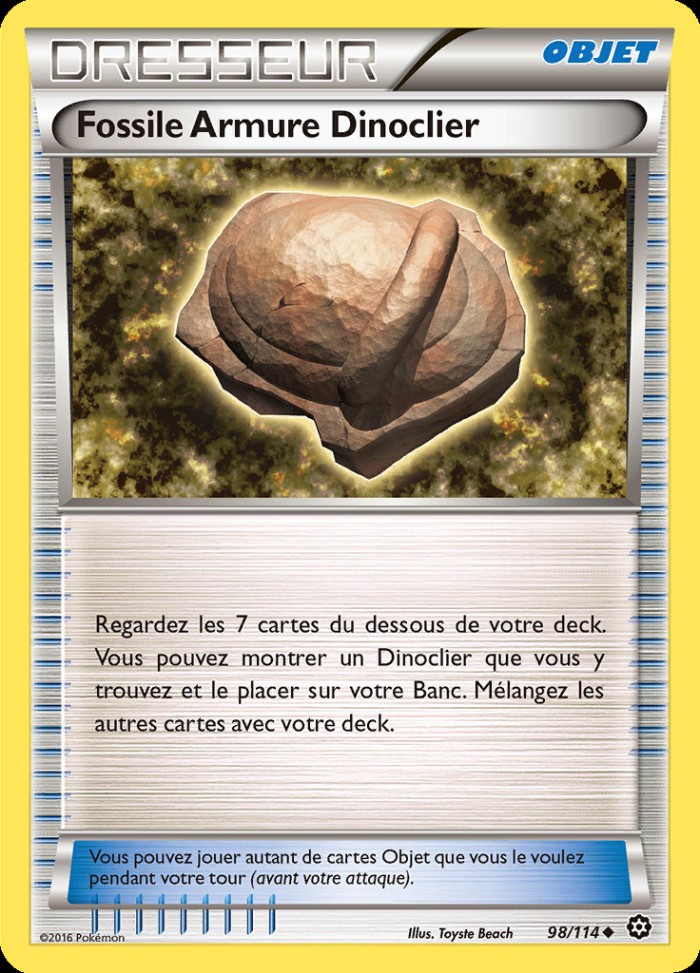 Carte Pokémon: Fossile Armure Dinoclier