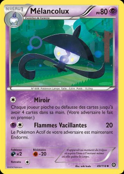 Carte Pokémon: Mélancolux