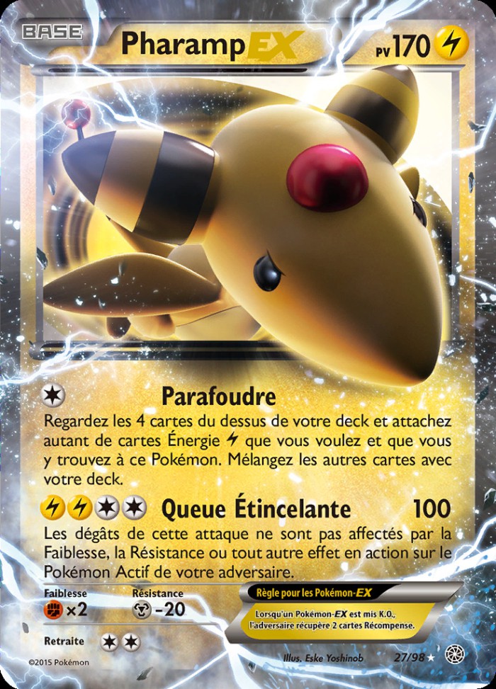 Carte Pokémon: Pharamp EX