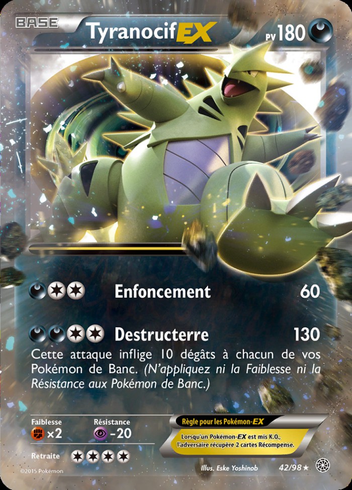 Carte Pokémon: Tyranocif EX