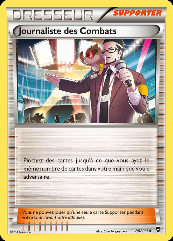 Carte Pokémon: Journaliste des Combats