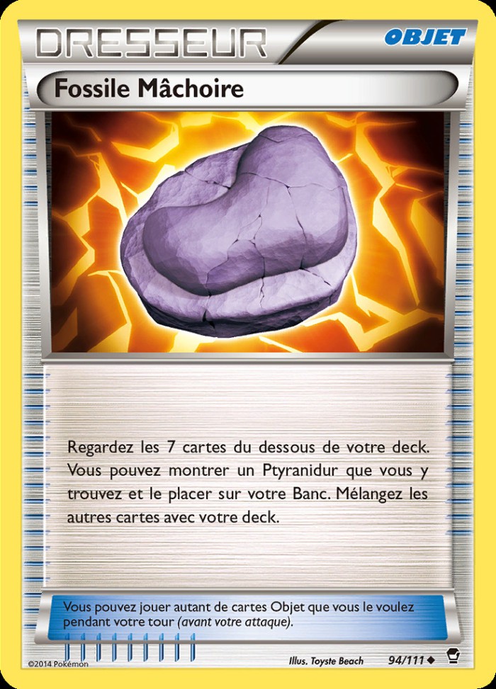 Carte Pokémon: Fossile Mâchoire