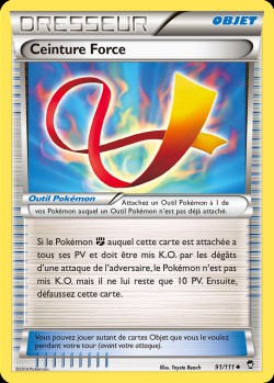 Carte Pokémon: Ceinture Force