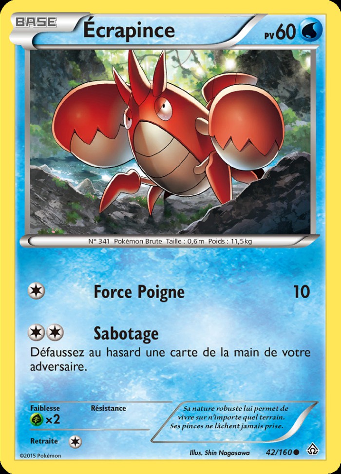 Carte Pokémon: Écrapince