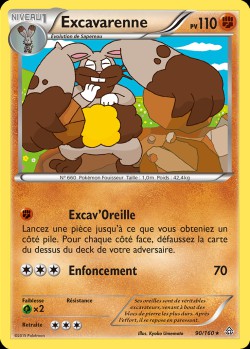 Carte Pokémon: Excavarenne