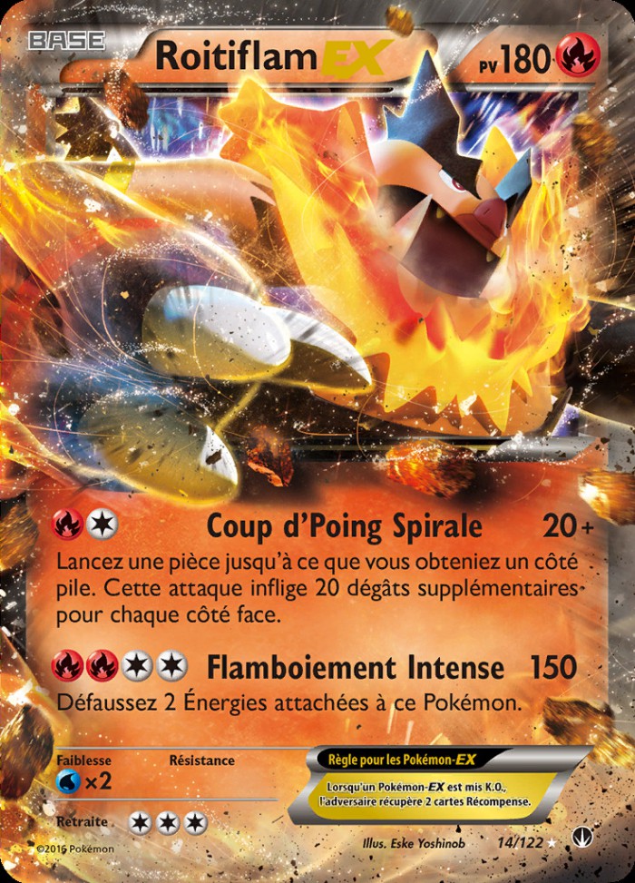 Carte Pokémon: Roitiflam EX