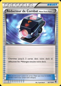 Carte Pokémon: Réducteur de Combat