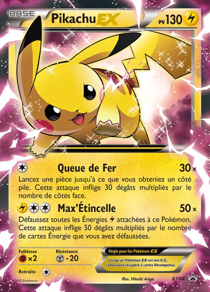 Carte Pokémon: Pikachu EX