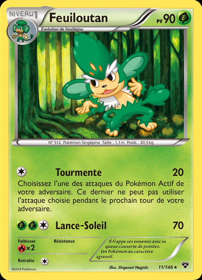 Carte Pokémon: Feuiloutan