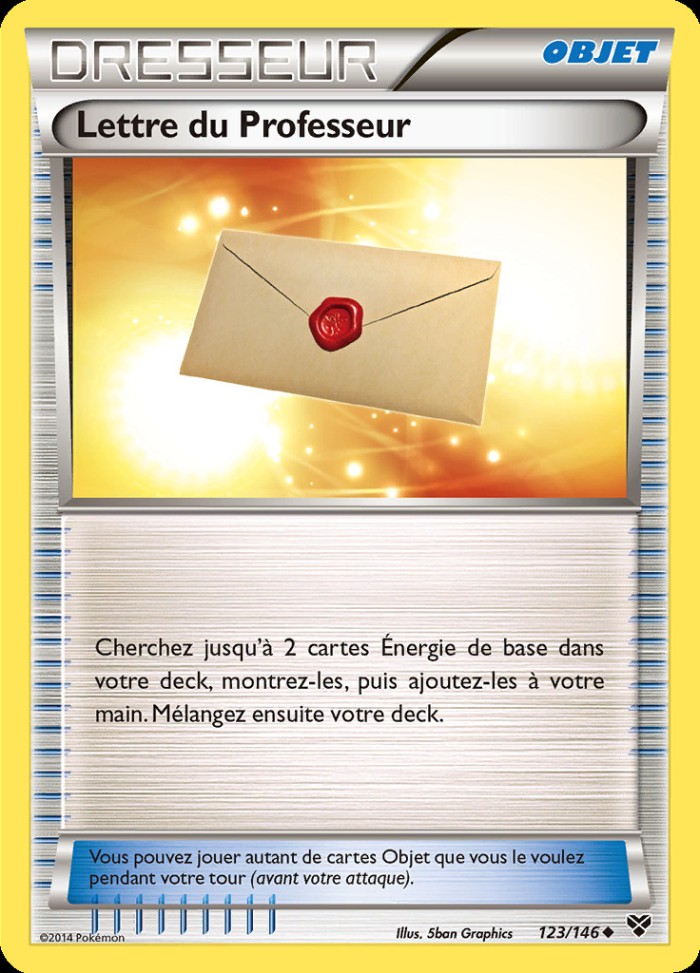 Carte Pokémon: Lettre du Professeur