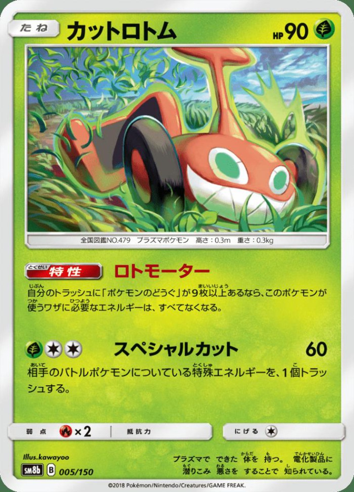 Carte Pokémon: カット ロトム [Motisma Tonte]