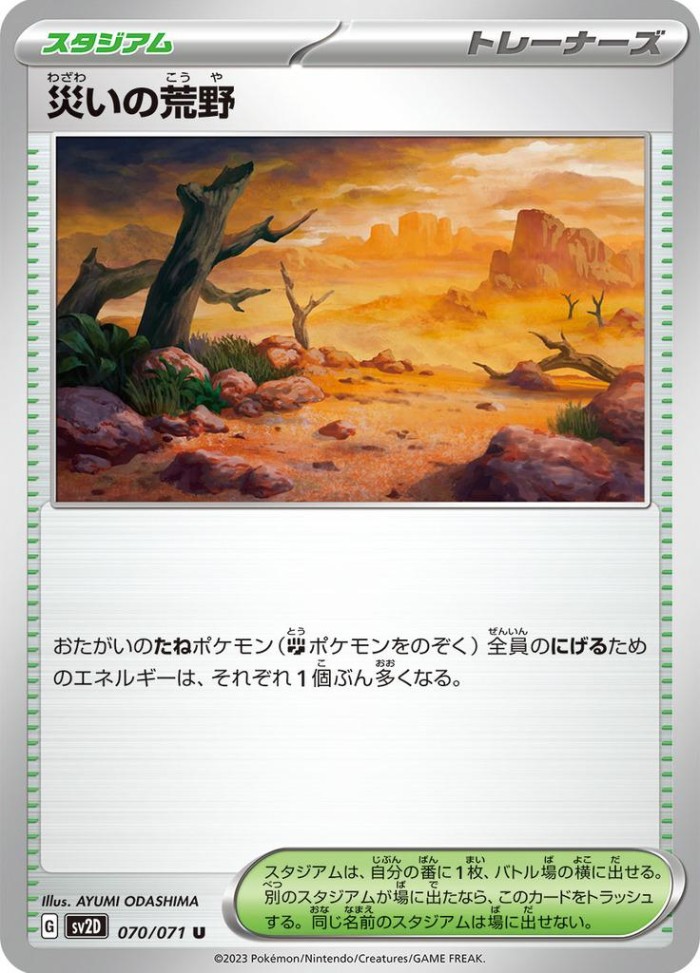 Carte Pokémon: 災いの荒野 [Terres Arides de Désastre]