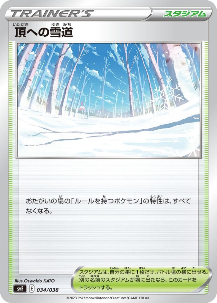 Carte Pokémon: 頂への雪道 [Sentier Blanche-Cime]