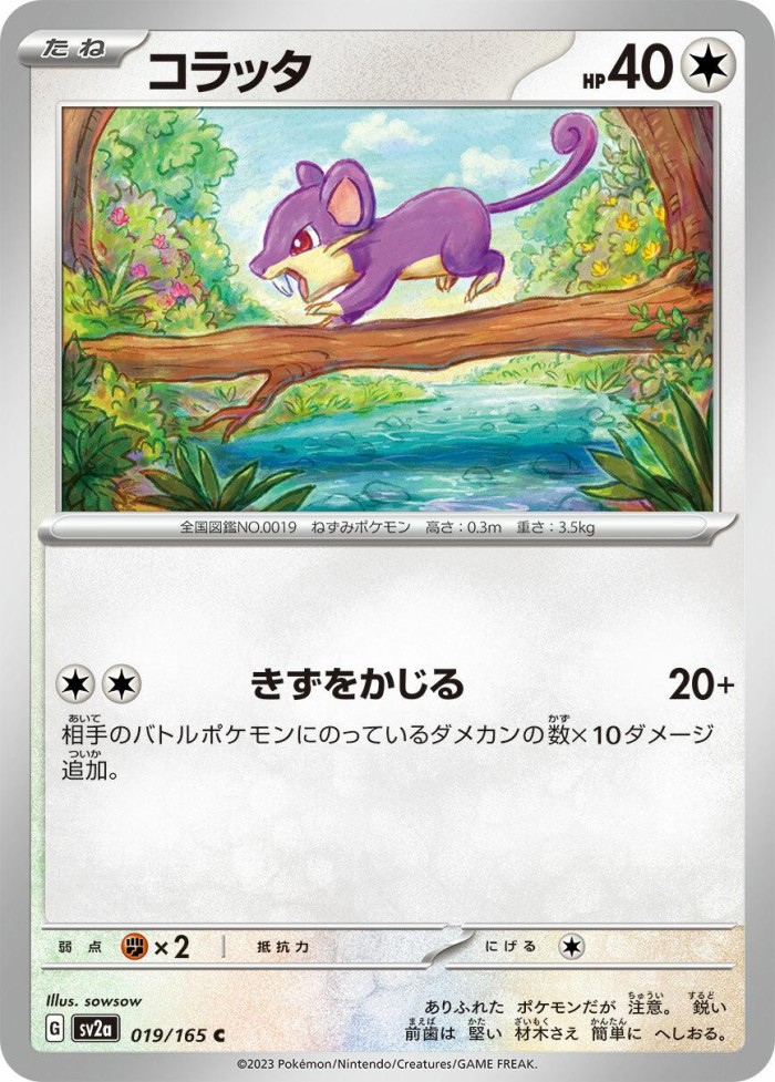 Carte Pokémon: コラッタ [Rattata]