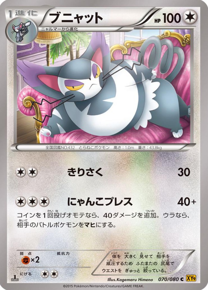 Carte Pokémon: ブニャット [Chaffreux]